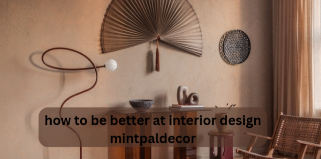 how to be better at interior design mintpaldecor